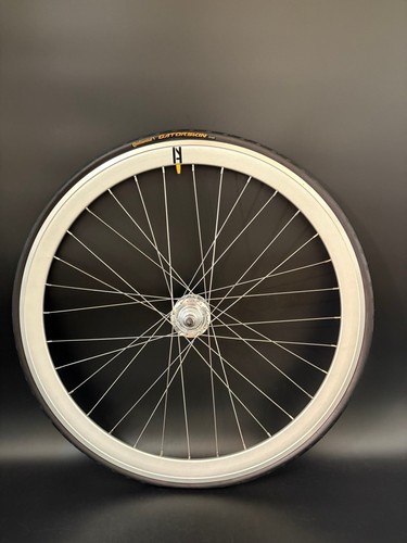 H Plus Son SL42 Silver / Gran Compe HF Silver Rear Wheel 32h Track Bike Fixed