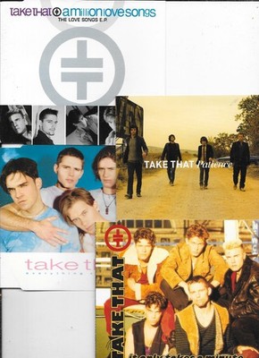 4 x TAKE THAT  it only takes a minute + everything changes + patience + lov CD s