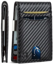 Mens Money Clip Wallet. RFID Blocking Slim Front Pocket Wallets for Men, Full...