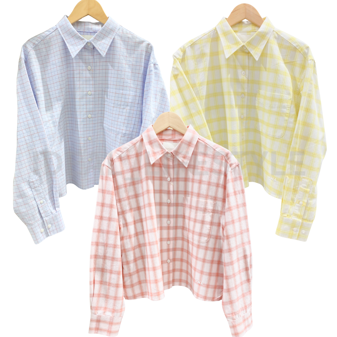 UNIQLO JW ANDERSON Oxford Boxy Shirt S-3XL Checked Long-Sleeve