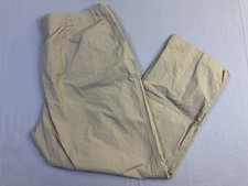 Lauren Ralph Lauren Pants Womens 18W Beige Cotton Twill Straight Leg Khakis