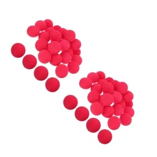 2 PCS Circus Props Sponge Balls Red Clown Nose for Adults Carnival Supply