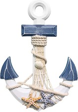 Image of BLLREMIPSUR Anchor Wall Hanging Decor, Nautical Anchor Ship, Sea Anchor Ornamen
