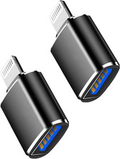 Apple Mfi Certified Lightning Male to USB3.0 Female Adapter OTG Cable 2Pack