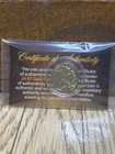 1930-1937 24kt Gold Plated Original Indian Head Buffalo Nickel With Coa