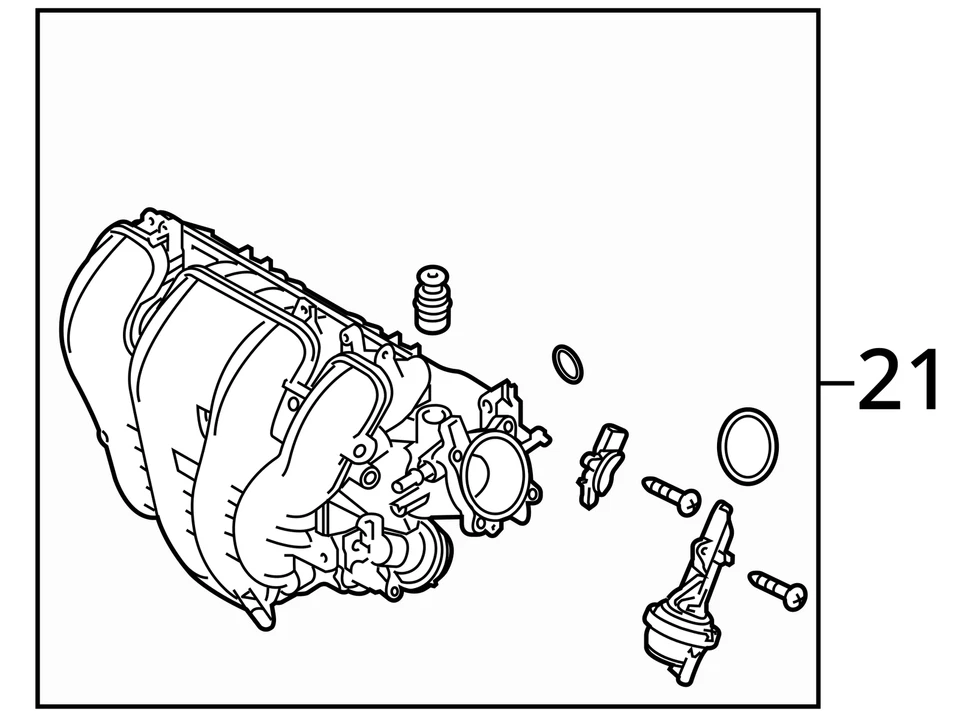 Colector de admisión Plenum desde 2010 MAZDA 3 (12106446 Foto 4 de 4