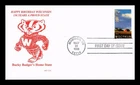 DR JIM STAMPS US COVER WISCONSIN STATEHOOD 150TH ANNIVERSARY FDC BUCKY BADGER