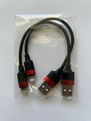6 Inch USB A to Lightning Cable MFi Certified iPhone Charger Fast Charge 2 Pack