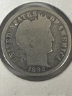First year better date 1892 o barber dime