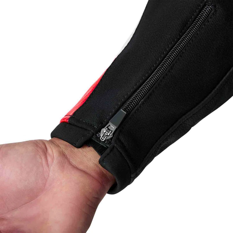 RST Tractech Evo D3O Leather Black Flo Red, photo 6 of 10