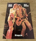 David Bowie Mick Ronson 1974 Clip Poster Swedish Music Magazine GO 1970s Rare