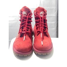 Timberland 6 inch Premium Boots Dark Red Nubuck GS 5. Kids Youth Waterproof