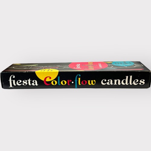 Vintage 1960er Fiesta Color-Flow Regenbogen Tropfkerzen 2er Set Neu im Karton - Bild 8 von 11