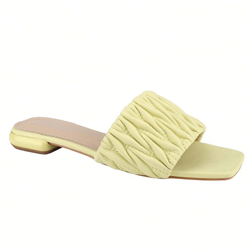 Women's Flat Sandals Fashion Open Toe Woven Slip On Slides Beach Sandals Slipper - Picture 9 of 60
