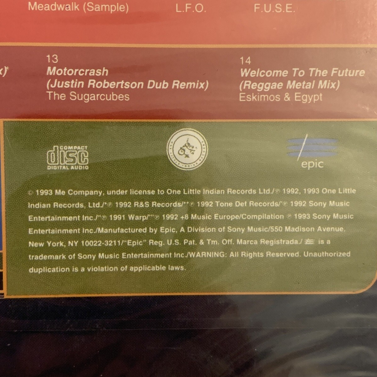 Welcome to the Future by Various Artists (CD, Jun-1993, One