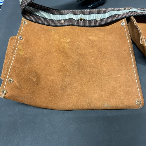 Nicholas heavy suede cowhide tool belt model 497 100% Split Leather EUC - Picture 6 of 9