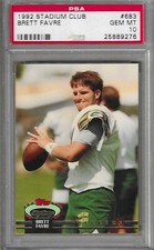 1992 Stadium Club Brett Favre #693 Green Bay Packers PSA 10