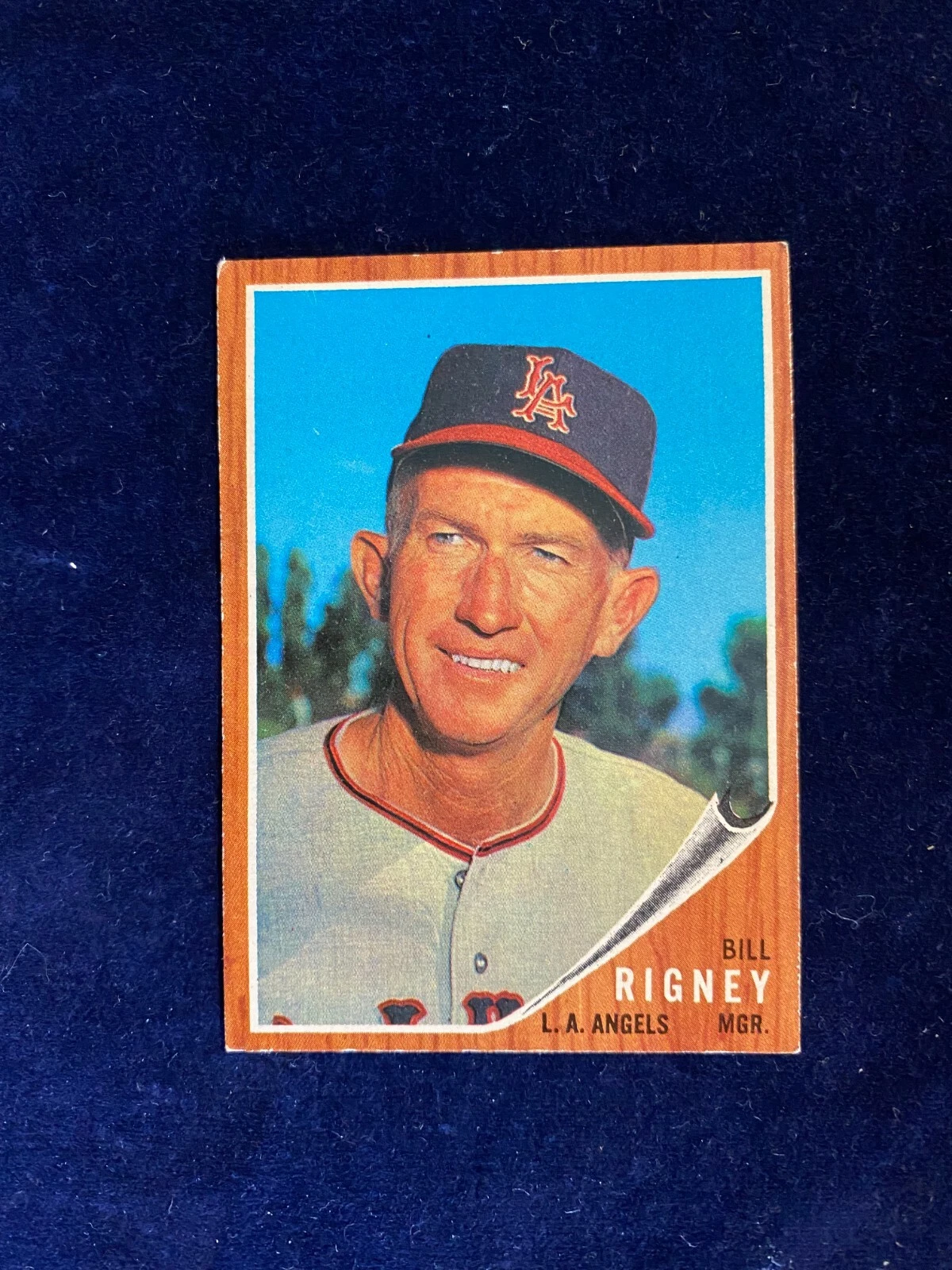 1962 Topps #549 Bill Rigney LOS ANGELES ANGELS Manager