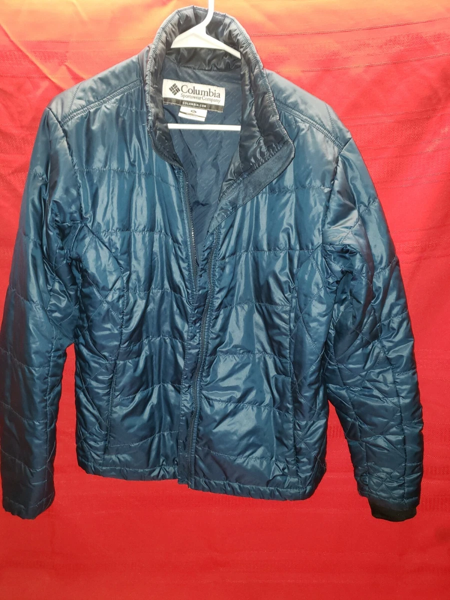 Columbia WOMENS Interchange Puff Blue Jacket Size XL Nano Puff