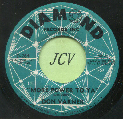 DON VARNER (More Power To Ya / Handshakin')  NORTHERN SOUL  45 RPM  RECORD