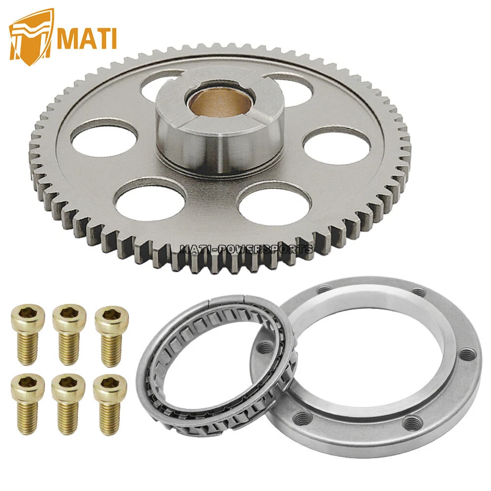 Starter Clutch One Way & Gear for Yamaha Grizzly Kodiak Rhino Wolverine 400 450 - Image 2 of 4