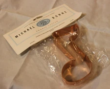 NIP NEW IN PACKAGE MICHAEL BONNE 5 1/2" COPPER COOKIE CUTTER ~ MUSIC NOTE 🎵