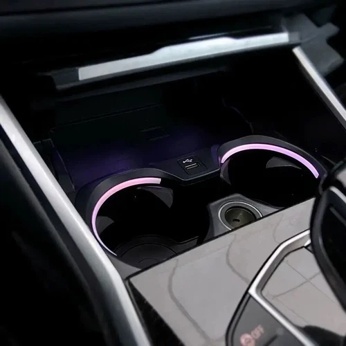 Para BMW M3 G80 M4 G82 2021-23 11 Colores LED Portavasos Accesorios Luz Ambiental - Imagen 3 de 12