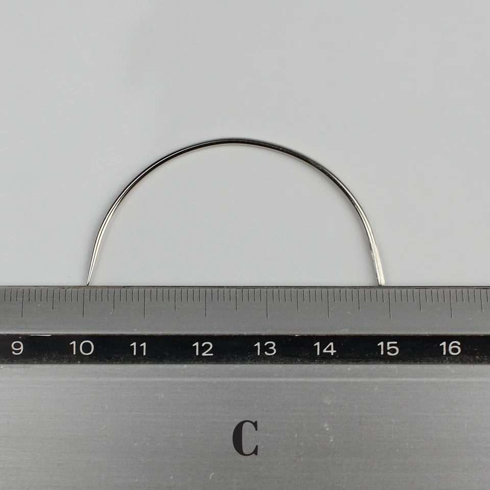 Nadeln SET : 8 gebogene Nadel Polsternadel Nähnadel Rund Leder Sattlernadel  - Bild 4 von 4