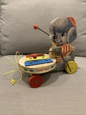 Fisher Price Toys Poodle Zilo Xylophone 739 Possibly Circa 1962 Dog Puppy Pull
