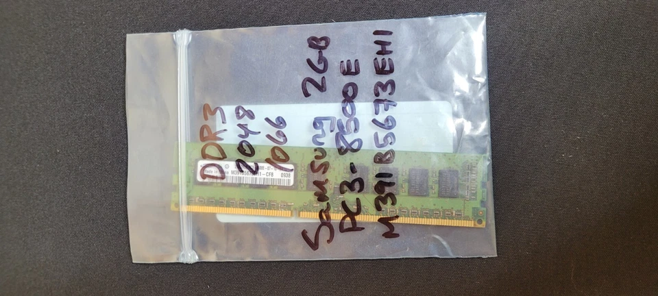 Samsung 2GB PC3-10600E 240-Pin ECC Server RAM – Used – $2 CAD Shipping - Image 2 of 4