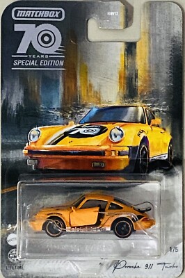 Matchbox moving Parts porsche 911 turbo 70 years special