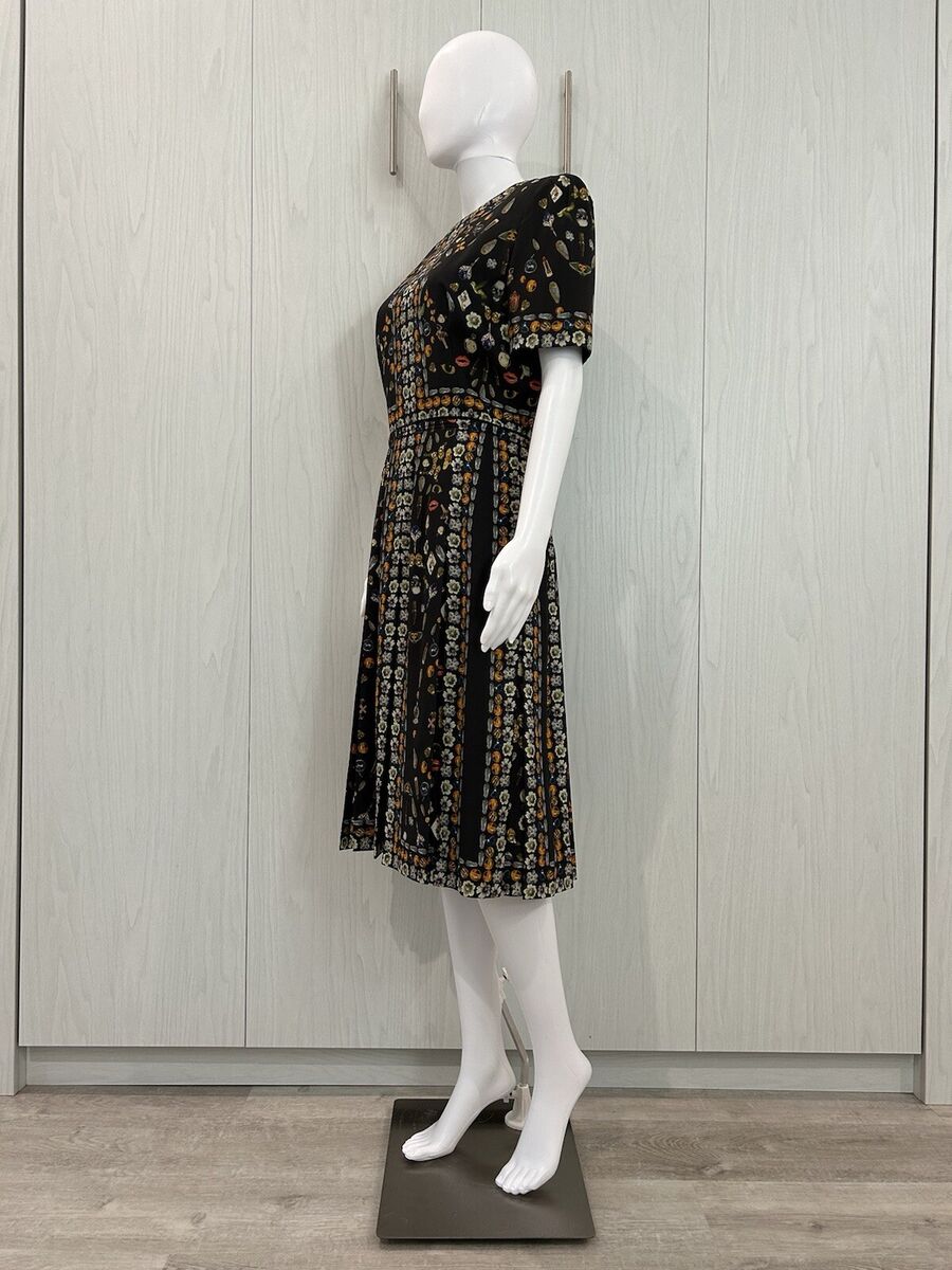 Alexander McQueen Obsession Talisman Print Midi Dress, US8 Alexander McQueen Obsession Talisman Print Midi Dress, US8