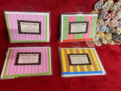 4 Sets of Create-A-Card 2 Aloha, 1 Bon Voyage, 1 Fashion Girl Themed Set