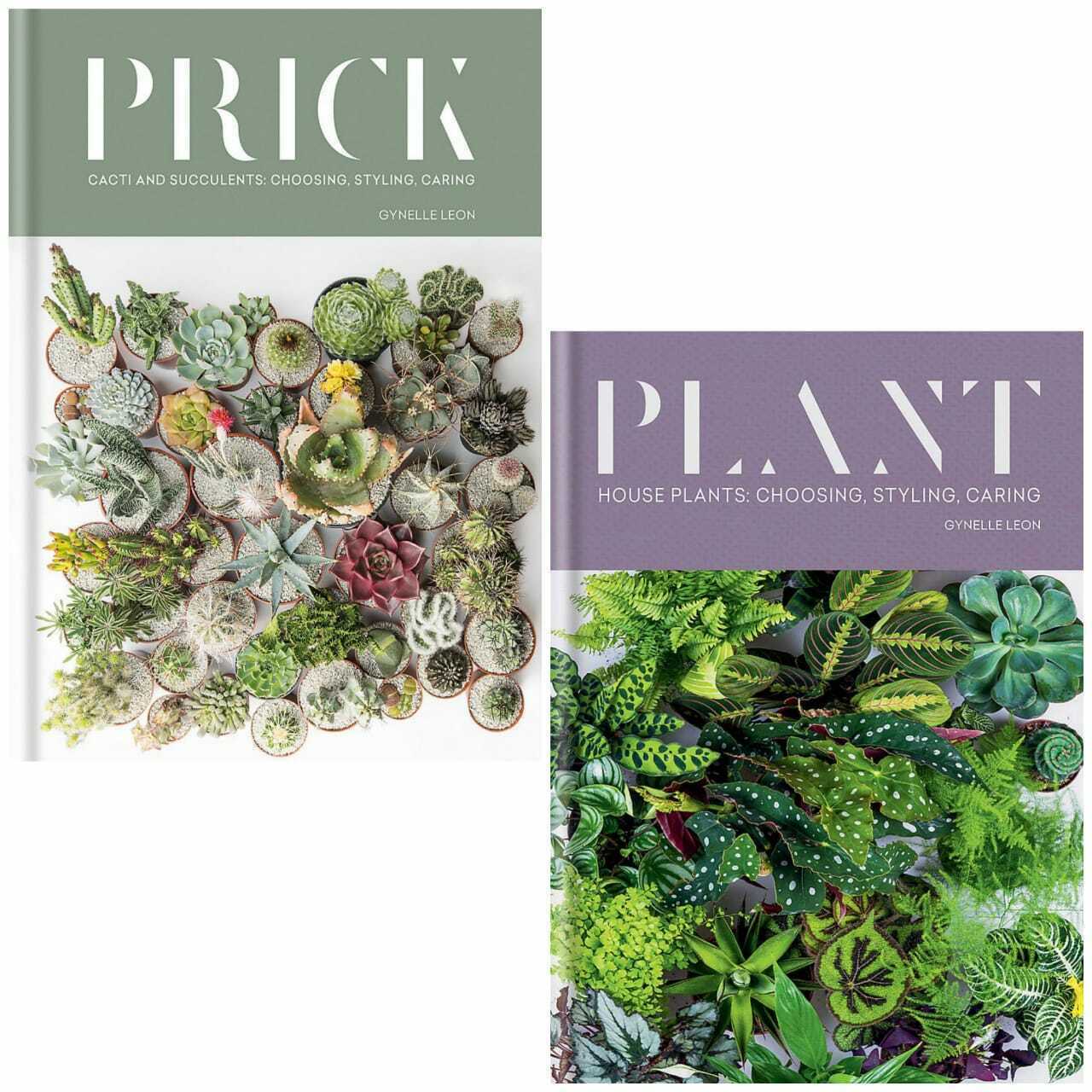 Gynelle Leon 2 Books Collection Set (Plant House plants, Prick Cacti and Succul)