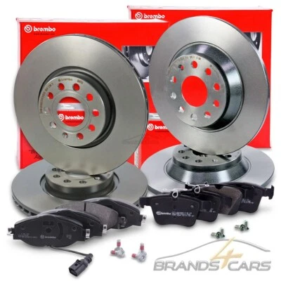 BREMBO BREMSSCHEIBEN+BELÄGE VORNE+HINTEN FÜR AUDI A3 SKODA KODIAQ VW PASSAT B8 - Bild 1 von 4
