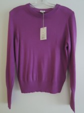 Ladies Sweater Size M "A New Day" Ultra Soft Cashmere Like Modal Crew Neck NWT