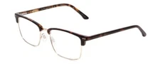 Ernest Hemingway H4870 Unisex Cateye Semi-Rimless Eyeglasses Brown Tortoise 53mm