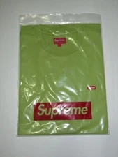 SUPREME NY Small Box Logo Tee Shirt LIME Men's Large NEW! S/S19 BOGO