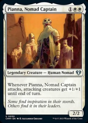 x4 Pianna, Nomad Captain U MTG Commander Masters M/NM, English