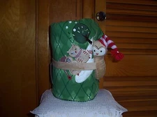 NWT ESSENTIAL HOME OWL THROW 50 x 70 + OWL PLUSH Green Multi-Color HOLIDAY NEW