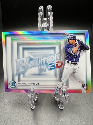 2022 Bowman Chrome WANDER FRANCO Bowman In 3D Rookie Card #B3D-1 Tampa Bay Rays