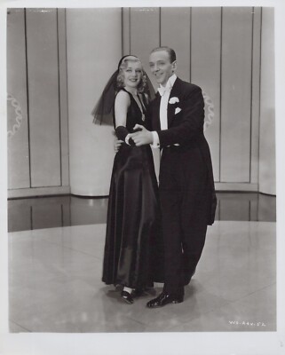 HOLLYWOOD BEAUTY GINGER ROGERS + FRED ASTAIRE PORTRAIT 1950s VINTAGE ...
