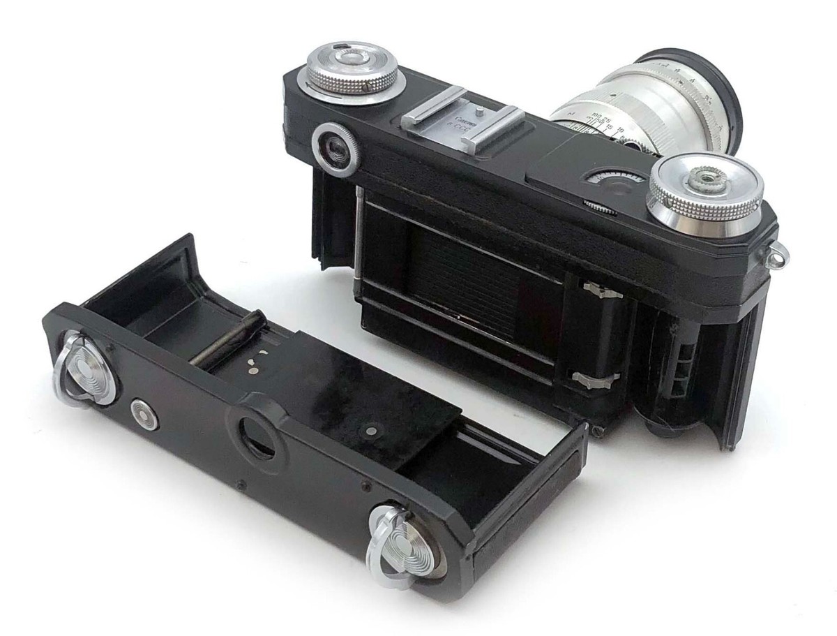 Soviet Contax copy Kiev 4A BLACK camera with Jupiter-11 4/135mm