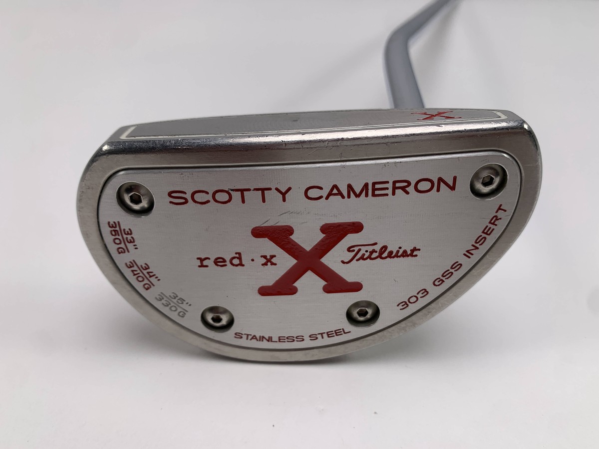 稀少レフティ！Scotty Cameron red Ｘパター35インチ Scotty Cameron Red X Putter 35