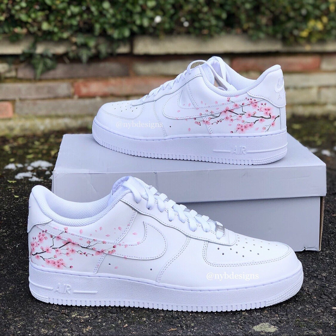 supermarkt Accor Verlating Nike Air Force 1 One Arbre à fleurs rose personnalisé femme taille 4 5 6 7  3 8 9 Sakura | eBay