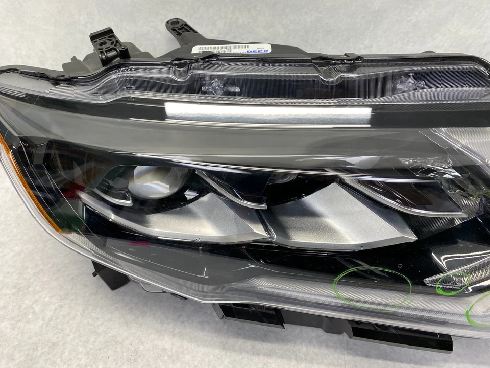 Lámpara de faros laterales para pasajero Nissan Rogue 2017-2018 LH DEPO 315-11AMR-AC2 Foto 3 de 4