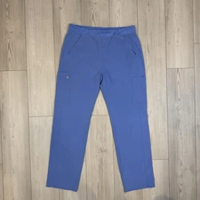 FIGS Mens Axim Technical Collection Scrub Pants Size XL Blue Cargo T2001 READ