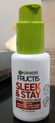 Garnier Fructis Sleek and Shine Stay Serum Anti Frizz Dry Hair Protect 1.7 fl oz