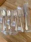 Lunt Silversmiths Delicacy Sterling Silver 5pc Flatware Set Knife Fork Spoons