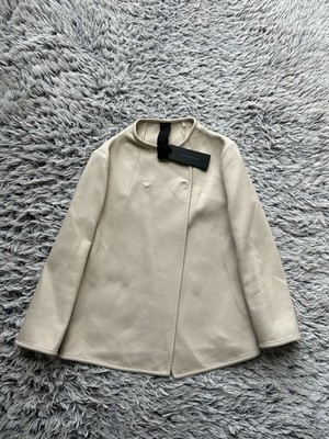 Karolina Zmarlak Jacket NWT Womens Medium Beige Easy Open Double Face Cotton